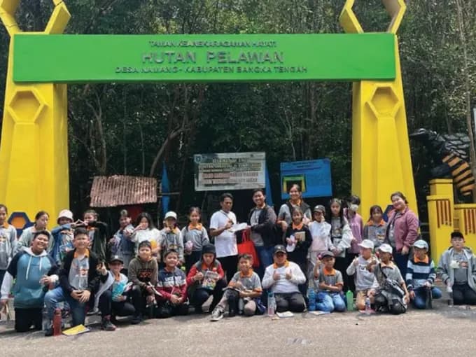 Dokumentasi sekolah: Mengenal ekosistem Hutan Pelawan