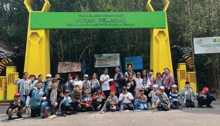 Dokumentasi sekolah: Mengenal ekosistem Hutan Pelawan