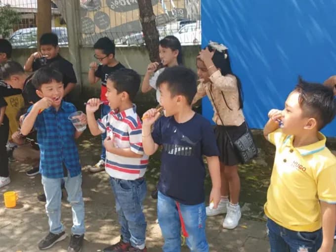 Dokumentasi sekolah: Belajar merawat gigi sejak dini