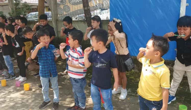 Dokumentasi sekolah: Belajar merawat gigi sejak dini